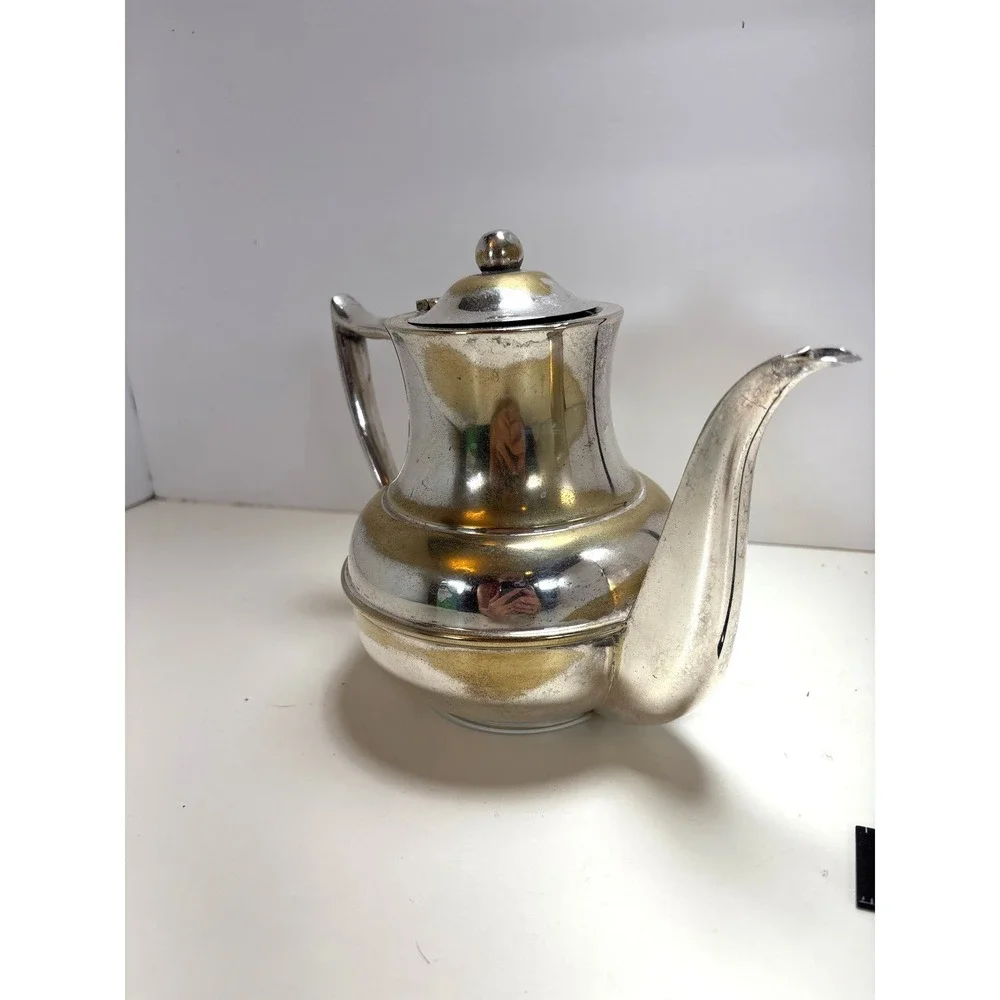 Vintage Australian Perfection Silver Plate Coffee Pot EPNS Art Deco 1960s MCM